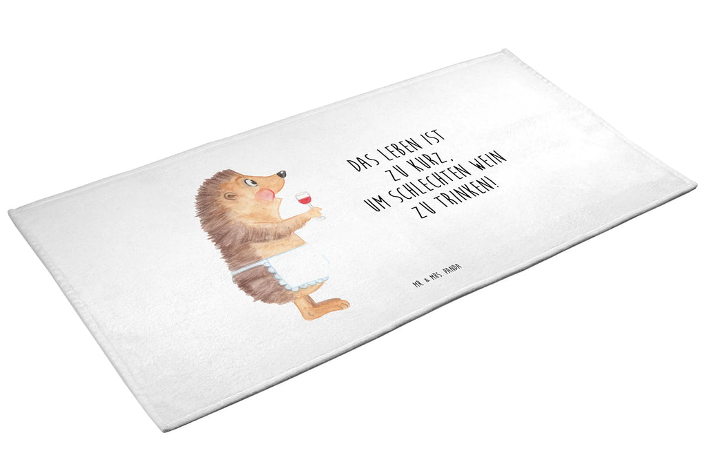 Hand towel Hedgehog wine Towel, bath towel, baby, towels, bathroom, big, children, small animals, cute, funny, cute animal motives, hand drawn, small world, funny sayings, good mood, happy, gifts, gift ideas, special gifts, animal lover, card, hedgehog, wine saying, drinking wine, gift wine drinker, wine decoration, gift wine lover, white wine, wine glass, red wine