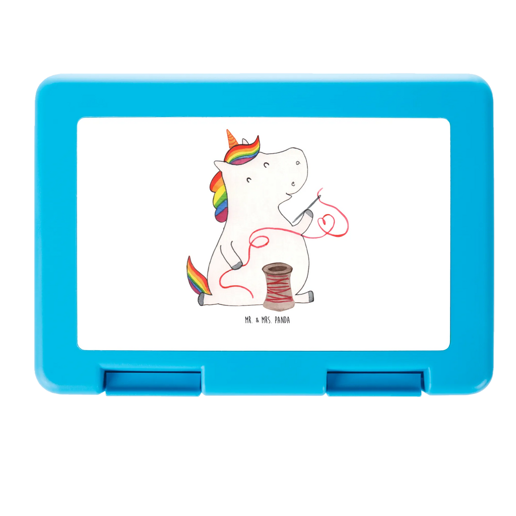 Pudełko na kanapki Jednorożec krawcowa Brotbox, Snackbox, Lunch box, Butterbrotdose, Brotzeitbox, Einhorn, Einhörner, Einhorn Deko, Unicorn, Näherin, nähen, Mädchen, Freundin, Häkeln, Stricken, basteln, Nähzimmer