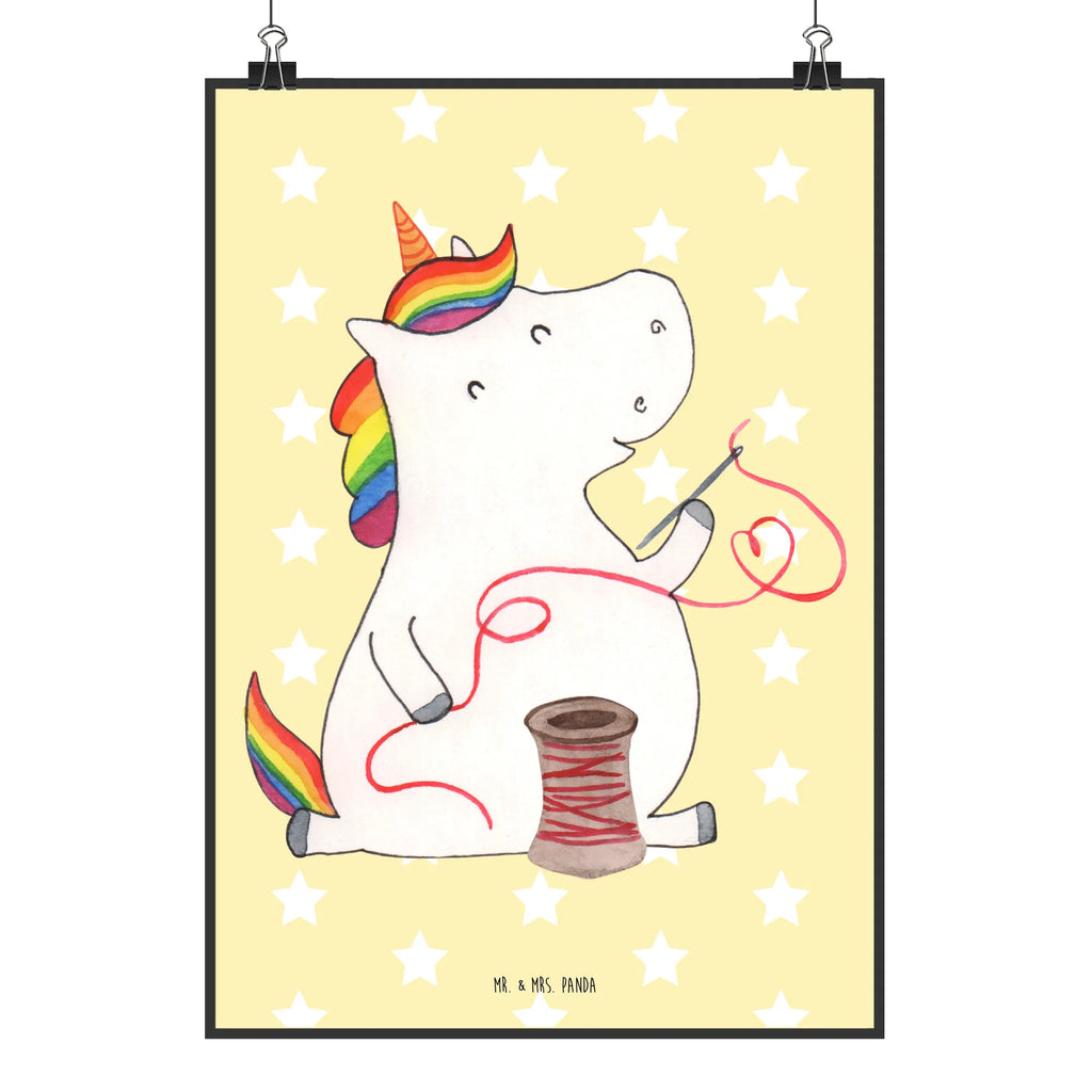 Poster Einhorn Näherin Posterdruck, wandkunst, kunst für die wand, kunstposter, Deko Bild, Wandschmuck, Designposter, Kunstdruck, wanddruck, Bild für Wand, Wanddeko Bild, Plakat, kunstdruck poster, Poster, Mr. & Mrs. Panda Poster, drucke, Wandposter, grafikposter, Wandbild, Wanddekoration, Bild, wanddeko, Einhorn Deko, Einhörner, Einhorn, Unicorn, Häkeln, Nähen, Näherin, Stricken, Nähzimmer, Freundin, Basteln, Mädchen