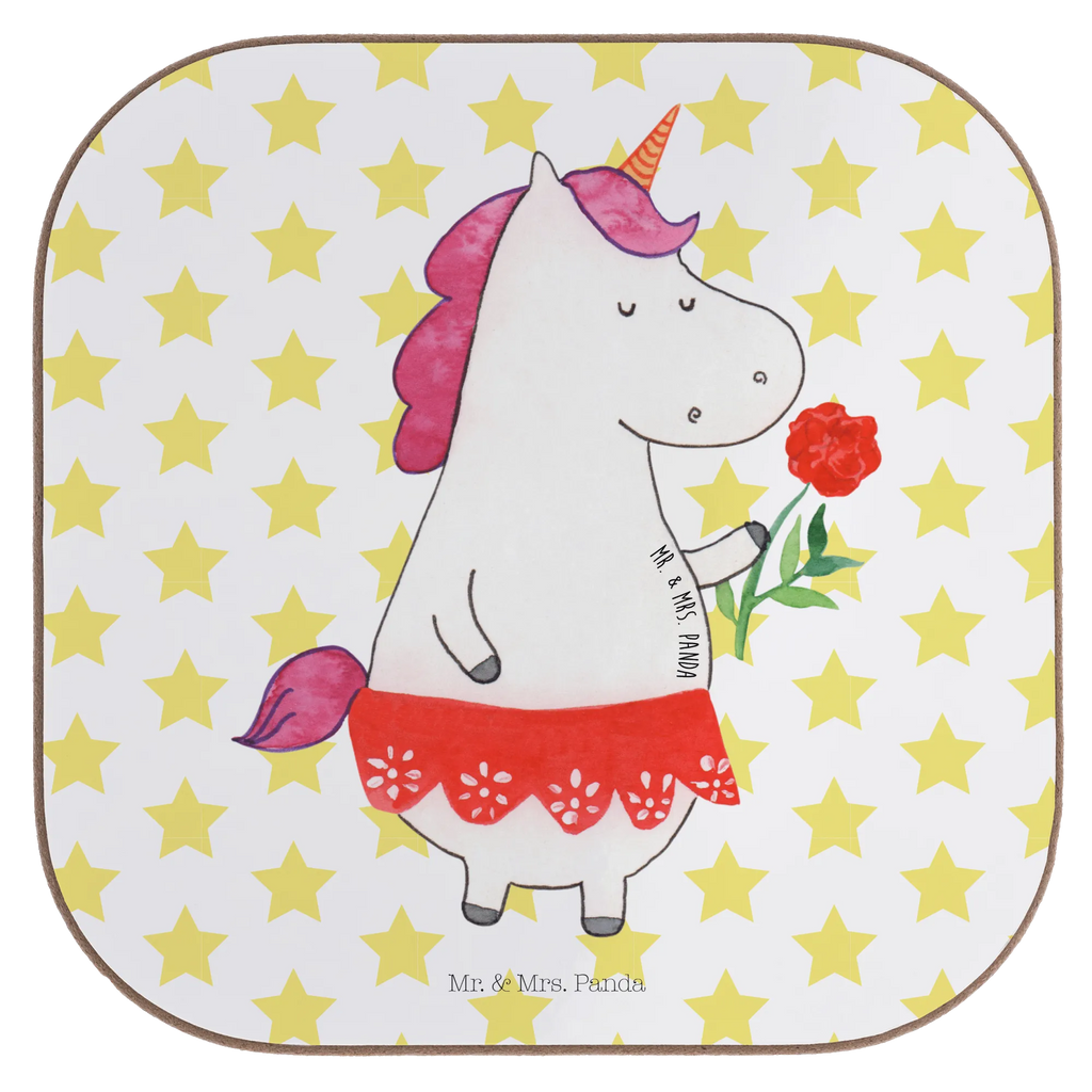 Square coaster unicorn lady party, glass coasters, gift, Coasters, presents, breakfast, gifts, unicorn, unicorns, girlfriend, woman, lady, fine lady, divorce, bachelor, bachelorette