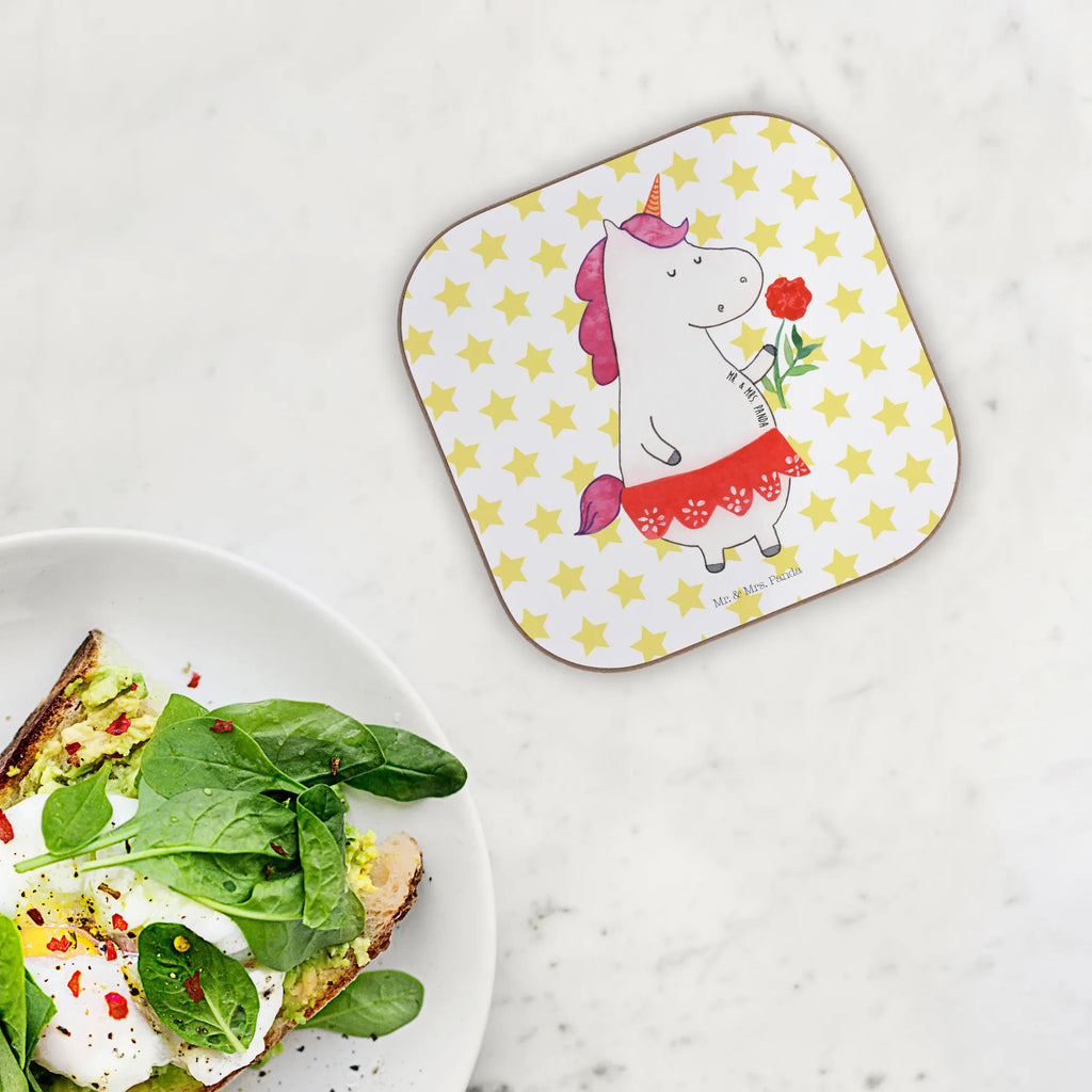 Square coaster unicorn lady party, glass coasters, gift, Coasters, presents, breakfast, gifts, unicorn, unicorns, girlfriend, woman, lady, fine lady, divorce, bachelor, bachelorette