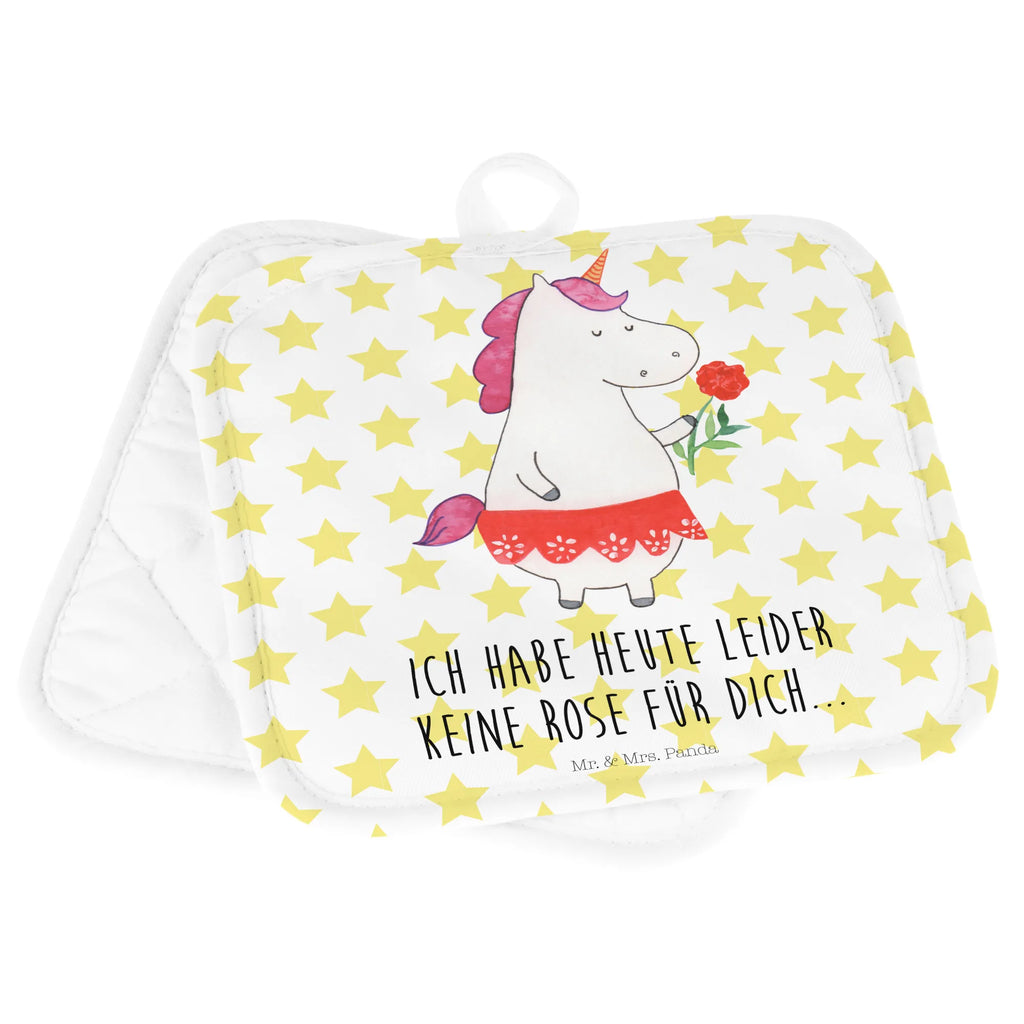 2-elementowy zestaw podkładek pod garnki jednorożec dama Jednorożec, jednorożce, dekoracje jednorożca, jednorożec