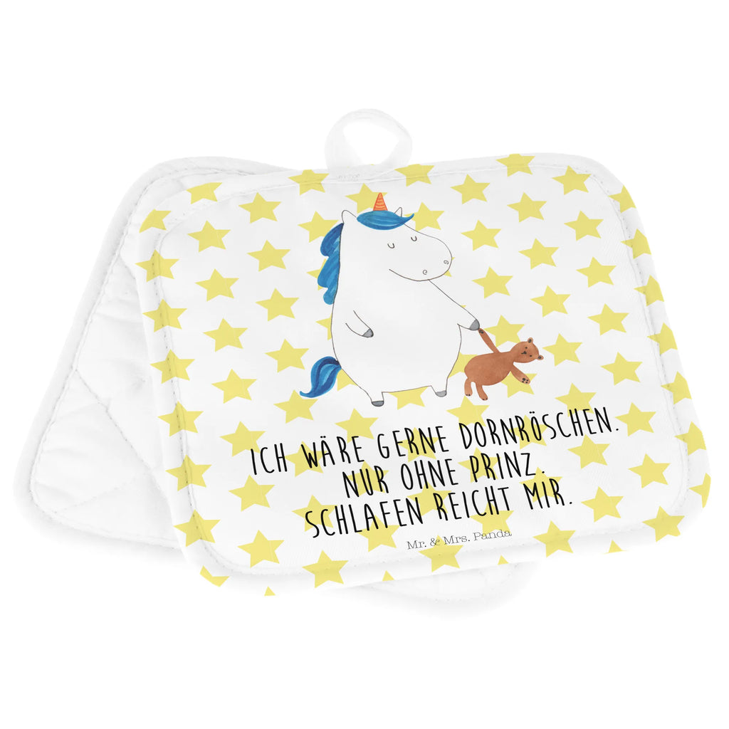 2er Set Topflappen  Einhorn Teddy Topfhandschuhe, 2er Set Topflappen, Topflappen 2er Set, topfhalter, Topfuntersetzer, Topflappen, Topflappen Set, Topflappenset, Einhörner, Einhorn Deko, Unicorn, Einhorn, Gute Nacht, Singleleben, schlafen, Freundin, Bett, Single, Träumen