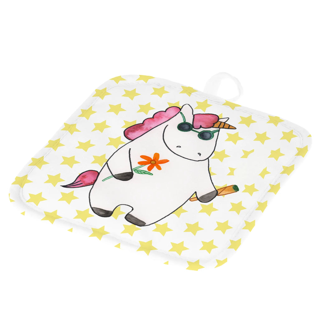 2-elementowy zestaw podkładek pod garnki Jednorożec Woodstock Topflappen, Topflappenset, Topflappen Set, Topfhandschuh, Topfhandschuhe, Topfuntersetzer, Ofenhandschuhe, Ofenhandschuh, Topflappen mit Spruch, Topflappen 2er Set, Topflappen lustig, Schöne Topflappen, Einhorn, Einhörner, Einhorn Deko, Unicorn, witzig, Alkohol, Party, Kiffen, Zigarette, Woodstock, Joint, Spaß. lustig