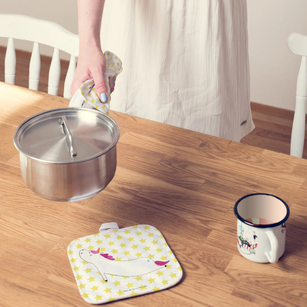 2-elementowy zestaw podkładek pod garnki jednorożec joga Jednorożec, jednorożce, dekoracje jednorożca, jednorożec