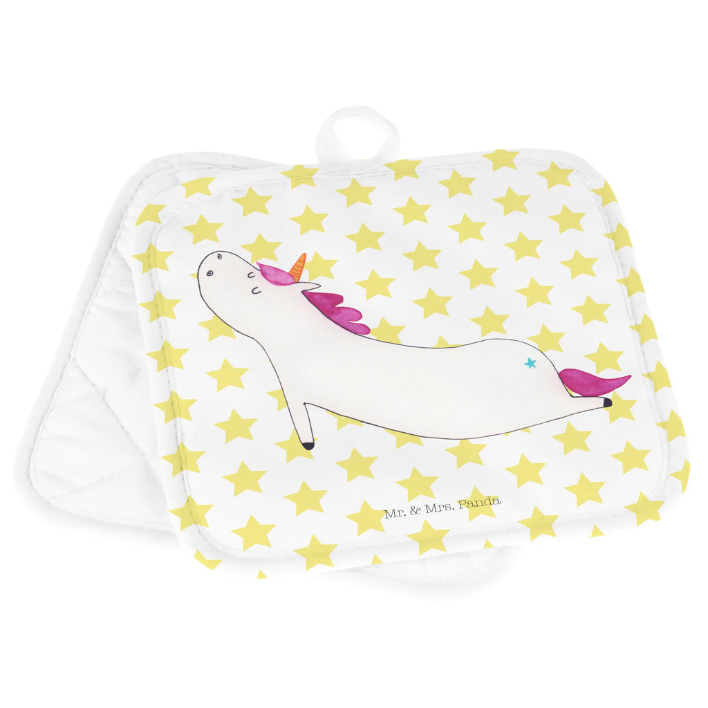 2-elementowy zestaw podkładek pod garnki jednorożec joga Jednorożec, jednorożce, dekoracje jednorożca, jednorożec