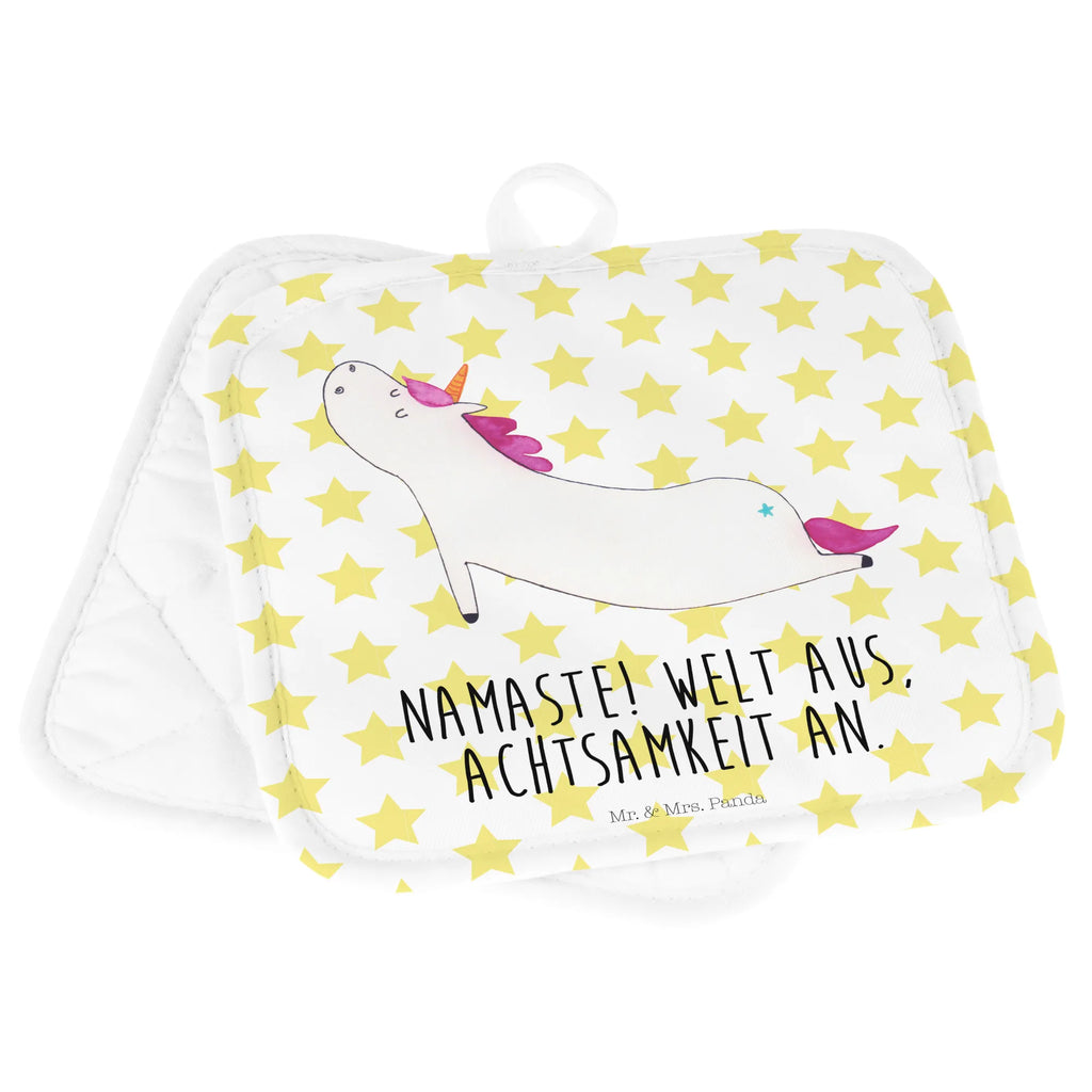 2-elementowy zestaw podkładek pod garnki jednorożec joga Jednorożec, jednorożce, dekoracje jednorożca, jednorożec