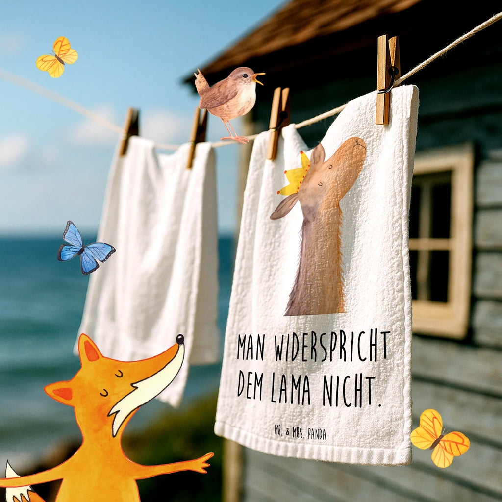 50 x 100 ręcznik Głowa lamy król Lama, Alpaka