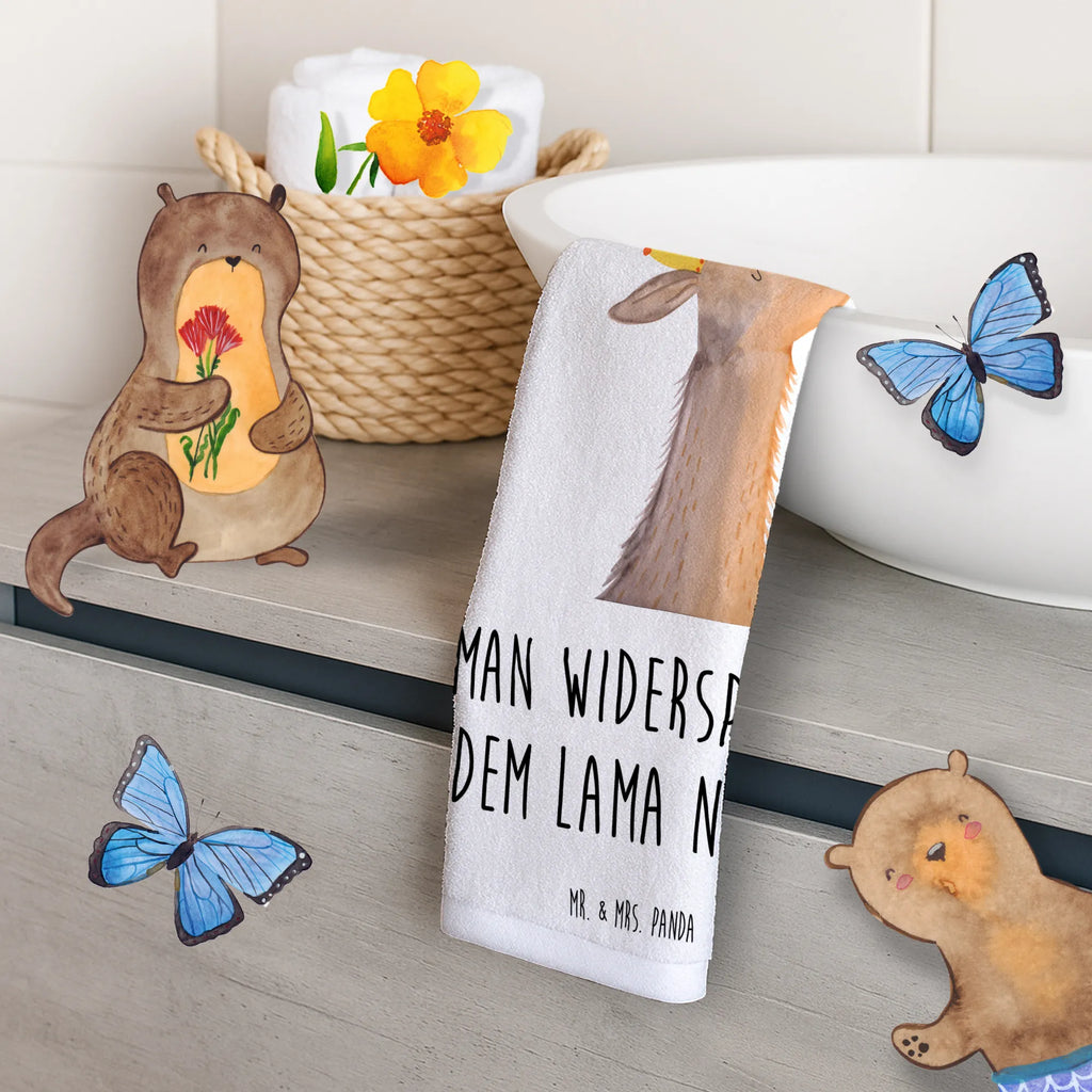 50 x 100 ręcznik Głowa lamy król Lama, Alpaka