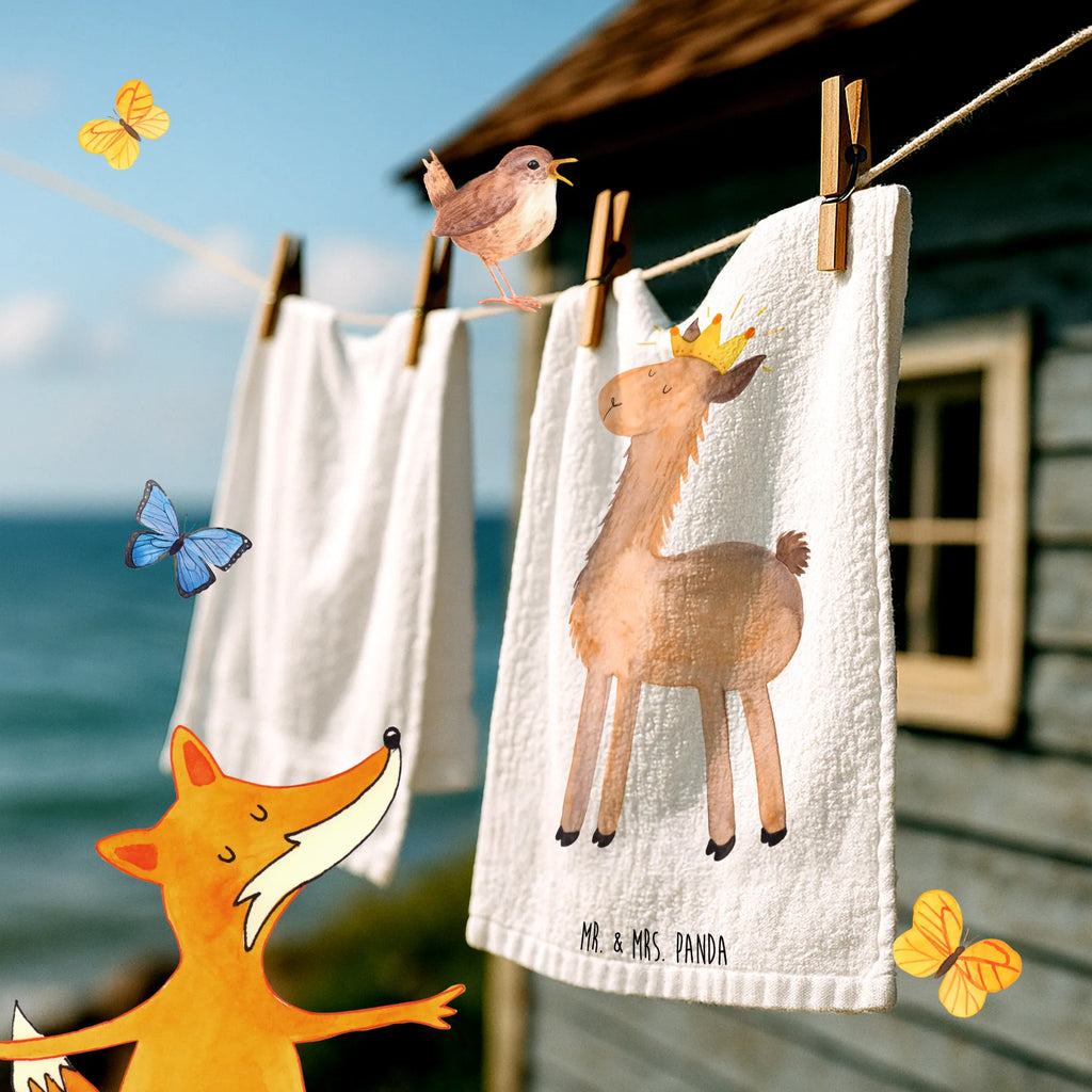 Hand towel lama king children, bath towel, bathroom, baby, big, Towel, towels, Llama, llama, alpaca, trendy animal, colleague, king, high school graduation, lamas, girlfriend, queen, boss, supervisor, office colleague, dad, lama, mum