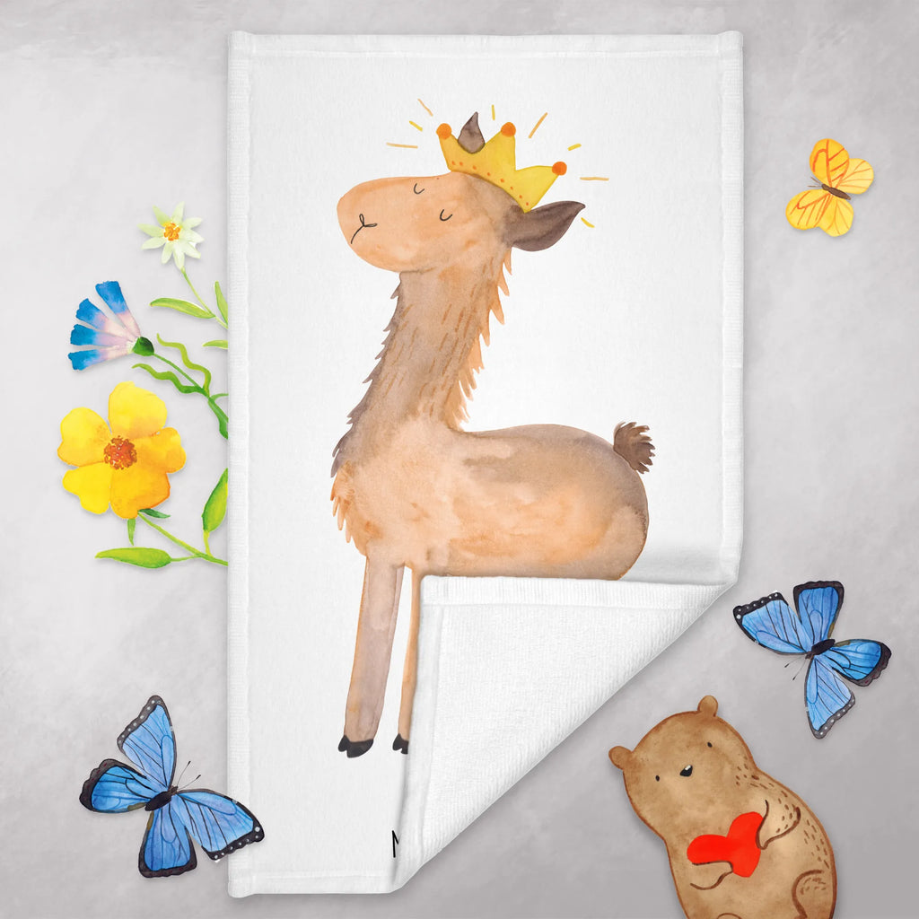 Hand towel lama king children, bath towel, bathroom, baby, big, Towel, towels, Llama, llama, alpaca, trendy animal, colleague, king, high school graduation, lamas, girlfriend, queen, boss, supervisor, office colleague, dad, lama, mum