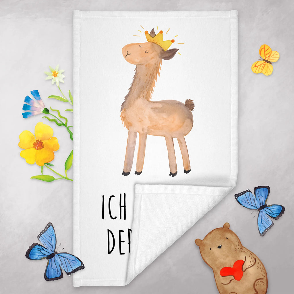 Hand towel lama king children, bath towel, bathroom, baby, big, Towel, towels, Llama, llama, alpaca, trendy animal, colleague, king, high school graduation, lamas, girlfriend, queen, boss, supervisor, office colleague, dad, lama, mum