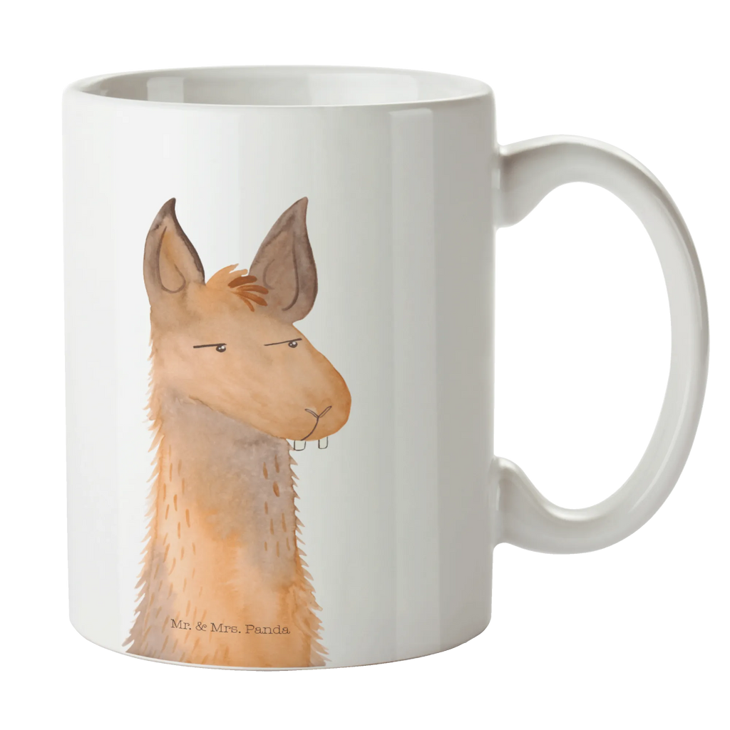 Tasse Lamakopf genervt Teetasse, Bürotasse, Tasse mit Zitaten, Porzellantasse, Keramiktasse, Tasse mit Motiven, Tasse, Geschenktasse, Kaffeetasse, Lama, Alpaka, Partnerin, Chefin, Büroalltag, Freundin, genervt sein, Büro, beste Freundin, Azubi, Lamas, Chef, Recht haben