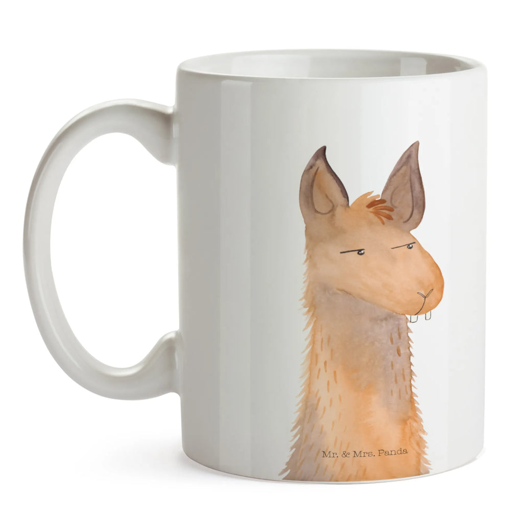 Tasse Lamakopf genervt Teetasse, Bürotasse, Tasse mit Zitaten, Porzellantasse, Keramiktasse, Tasse mit Motiven, Tasse, Geschenktasse, Kaffeetasse, Lama, Alpaka, Partnerin, Chefin, Büroalltag, Freundin, genervt sein, Büro, beste Freundin, Azubi, Lamas, Chef, Recht haben