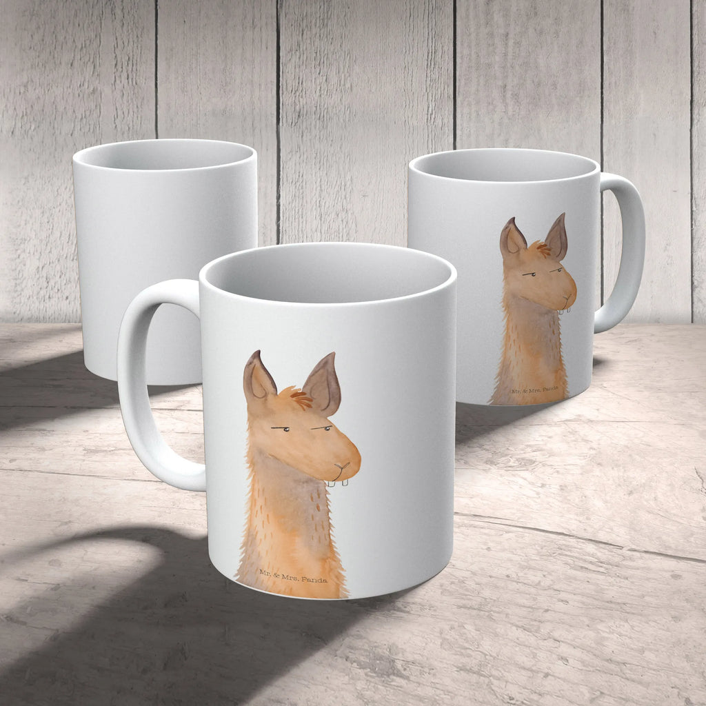 Tasse Lamakopf genervt Teetasse, Bürotasse, Tasse mit Zitaten, Porzellantasse, Keramiktasse, Tasse mit Motiven, Tasse, Geschenktasse, Kaffeetasse, Lama, Alpaka, Partnerin, Chefin, Büroalltag, Freundin, genervt sein, Büro, beste Freundin, Azubi, Lamas, Chef, Recht haben
