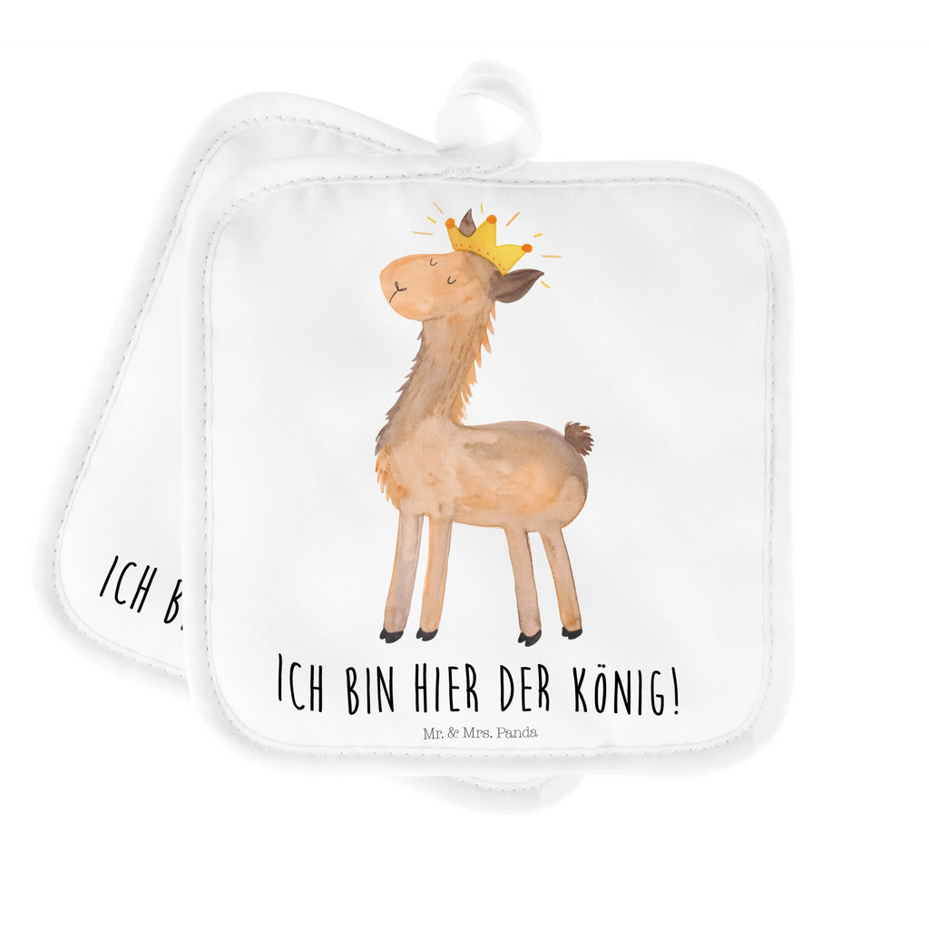 2er Set Topflappen  Lama König Topflappen 2er Set, Topflappen Set, Topfuntersetzer, Topflappen, Topfhandschuhe, 2er Set Topflappen, Topflappenset, topfhalter, Lama, Alpaka, Papa, Königin, König, Lamas, Kollegin, Freundin, Büro Kollege, Chef, Mama, Abi, Vorgesetzter, Abitur