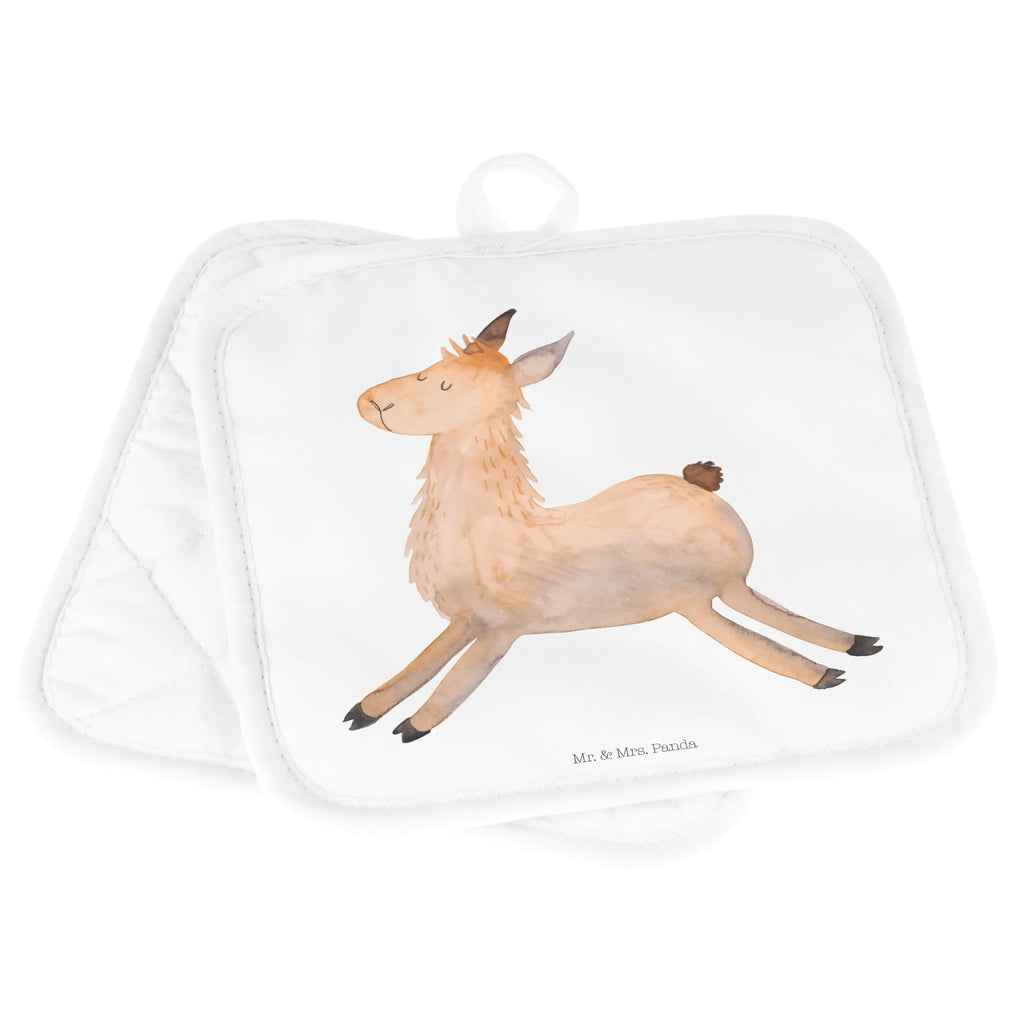 2-elementowy zestaw podkładek pod garnki lama Skakanie Lama, Alpaka