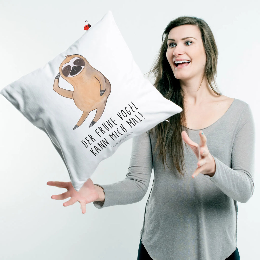 40x40 poduszka leniwiec ptak Leniwiec, prezent z leniwcem, dekoracja z leniwcem