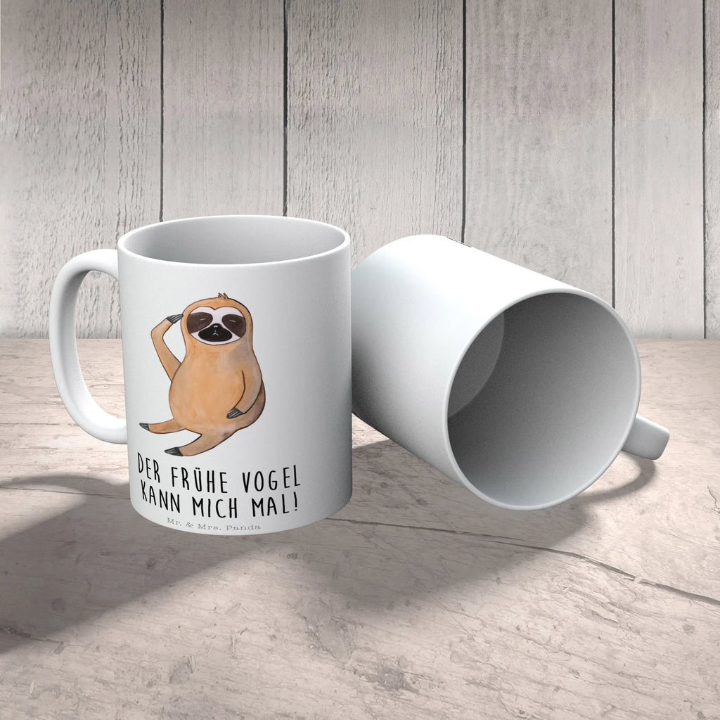 Mug sloth Bird Bürotasse, Tasse mit Zitaten, Kaffeetasse, Tasse, Tasse mit Motiven, Teetasse, Porzellantasse, Keramiktasse, Geschenktasse, Faultier, Faultier Geschenk, Faultier Deko, Vogel, Faultiere, Lieblingstier, früher Vogel, Faultierwelt, Morgenmuffel, faul, der frühe Vogel, Spinner, Frühaufsteher