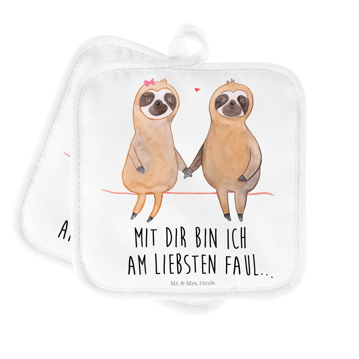 Pot holder sloth pair trend animal, favourite animal, in love, sloth couple, engaged, relax, lovers, together, sloth love, lazy