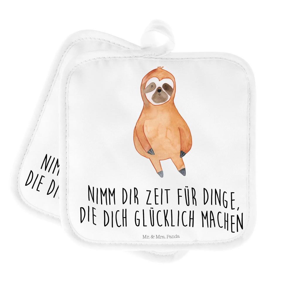 Pot holder sloth Satisfied Topflappen, Topflappen Set, Topflappenset, 2er Set Topflappen, Topfuntersetzer, topfhalter, Topflappen 2er Set, Topfhandschuhe, Faultier Deko, Faultier, Faultier Geschenk, Pause, faul, Happy, Zufriedenheit, Lieblingstier, Faultiere, Gelassenheit, glücklich, Relaxen, Glück, Zufrieden, Frieden, Ruhe