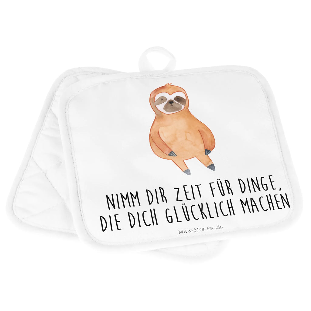 Pot holder sloth Satisfied Topflappen, Topflappen Set, Topflappenset, 2er Set Topflappen, Topfuntersetzer, topfhalter, Topflappen 2er Set, Topfhandschuhe, Faultier Deko, Faultier, Faultier Geschenk, Pause, faul, Happy, Zufriedenheit, Lieblingstier, Faultiere, Gelassenheit, glücklich, Relaxen, Glück, Zufrieden, Frieden, Ruhe