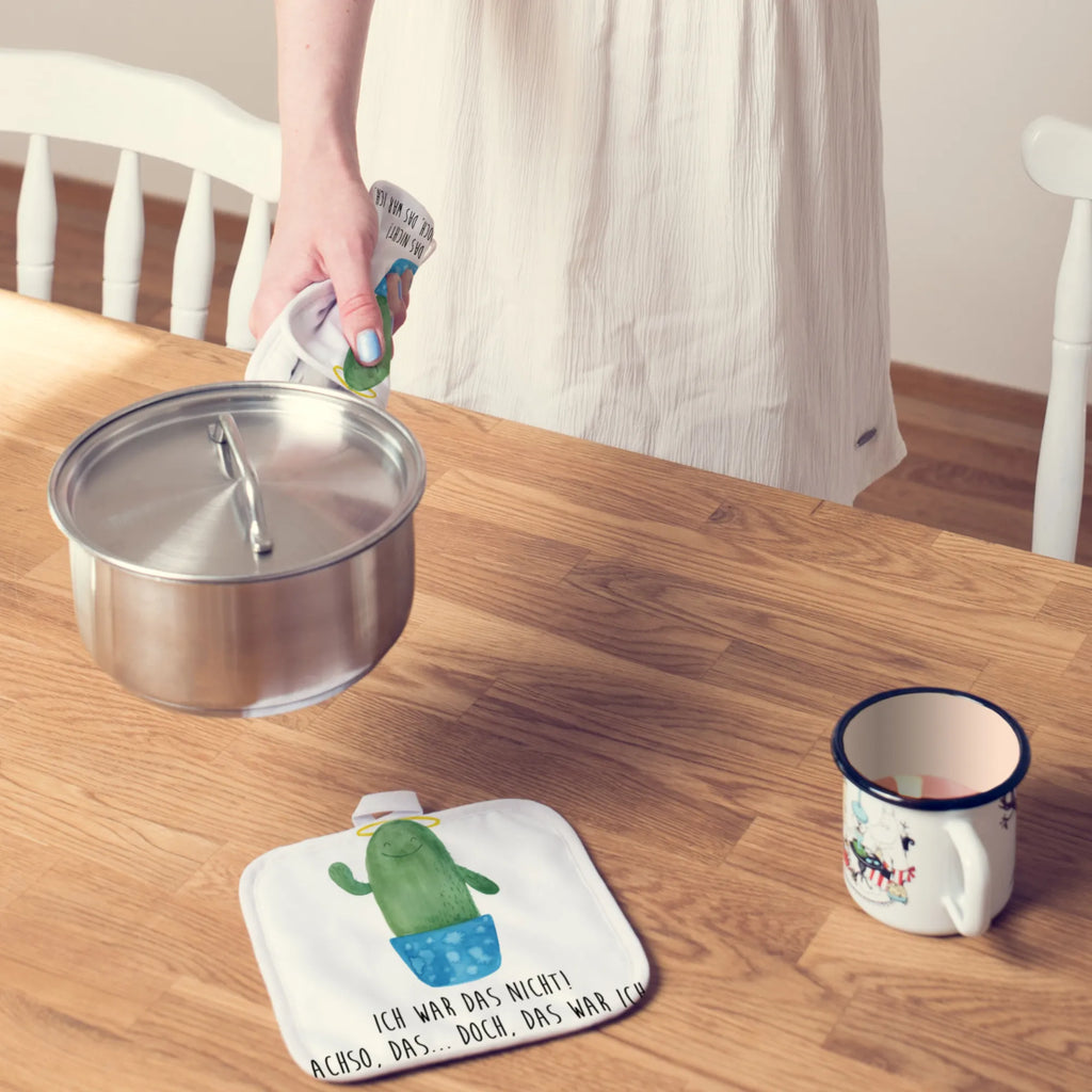 2er Set Topflappen  Kaktus Heilig 2er Set Topflappen, Topflappenset, Topfuntersetzer, topfhalter, Topflappen Set, Topflappen, Topflappen 2er Set, Topfhandschuhe, Kakteen, Kaktus, Schwestern, Eltern, Freundin, Frech, Bruder, Schwester, Familie, Kind, Lustig, Heiligenschein