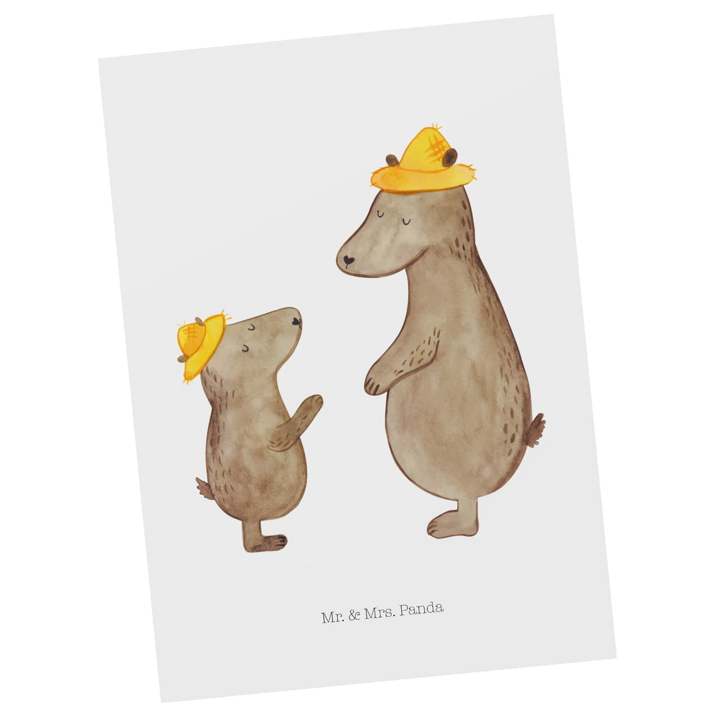 Pocztówka Niedźwiedzie z kapeluszami Designkarte, Motivkarte, Grußkarte, Fotokarte, Postkarte, Postkarten, Kunstkarten, bildkarte, einzelkarte, Ansichtskarte, spruchkarte, kunstkarte, Ansichtskarten, Opa, Familie, Muttertag, Mama, Schwester, Oma, Papa, Vatertag, Bruder, Paps, Papi, Bär, Vorbild, Bären, Söhne, Family, Kinder, Daddy, Lieblingsmensch, Kind, Vater-Sohn, Sohn, Dad, Vater
