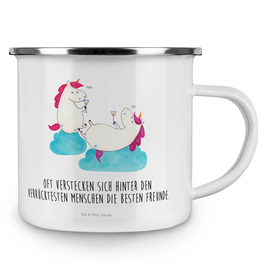 Enamel camping mug unicorn sparkling wine wandertasse, becher emaille, Trinkbecher, Emaille Becher, Metalltasse, Teetasse, Emaille Tasse, blechbecher, wanderbecher, Teebecher, Emailletasse, Blechtasse, Kaffeebecher, Tasse Emaille, Campingtasse, Becher, Campingbecher, emaillebecher, Pott, metallbecher, Kaffeetasse, Tasse, Reisebecher, reisetasse, Unicorn, Einhorn, Einhörner, Einhorn Deko, Sekt, BFF, Party, Spaß, Freundin, Anstoßen, Beste, Freundinnen, Korken, Mädelsabend