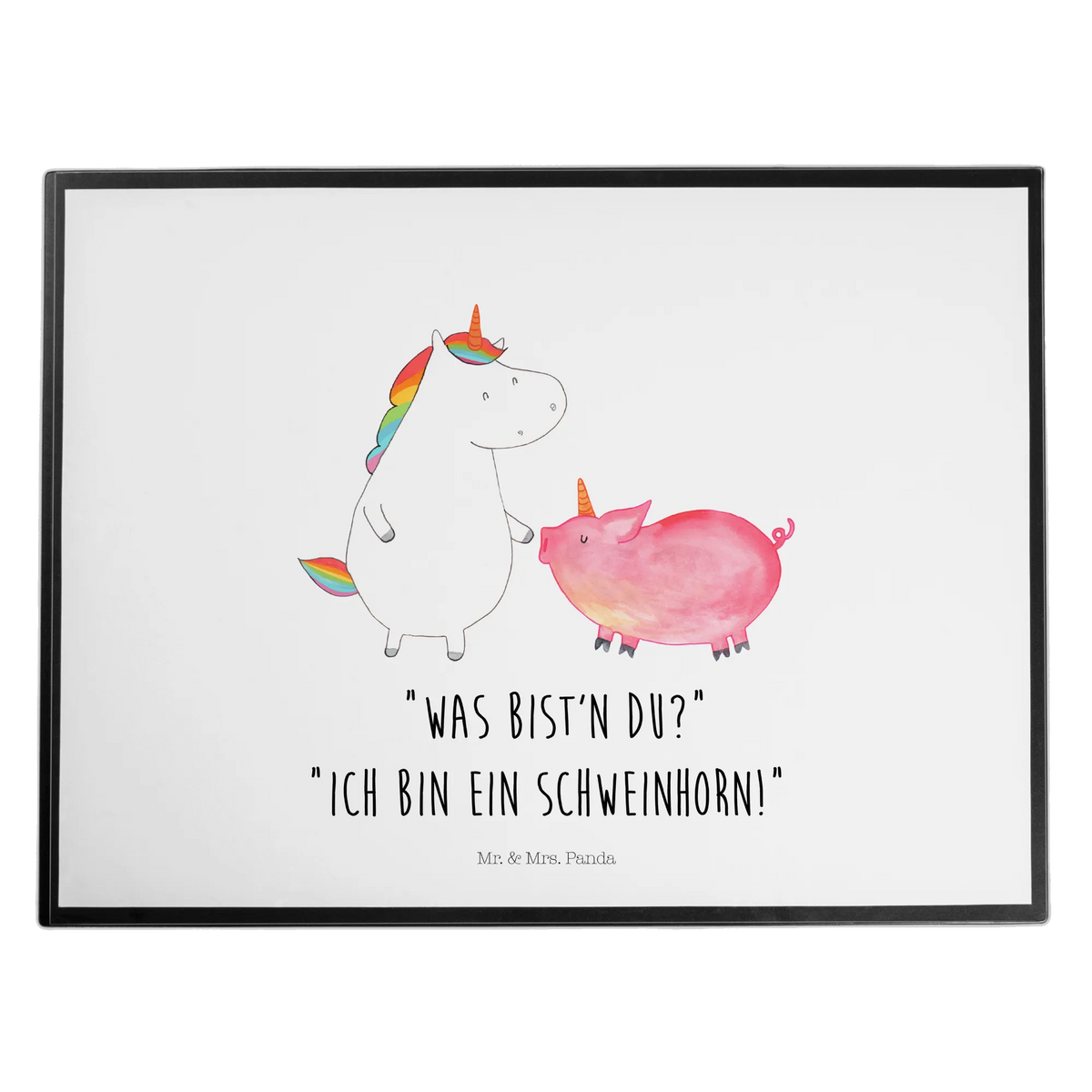 Desk pad unicorn Pig Pighorn, girlfriend present, Pigcorn, girlfriend gift, piggycorn, Friendship