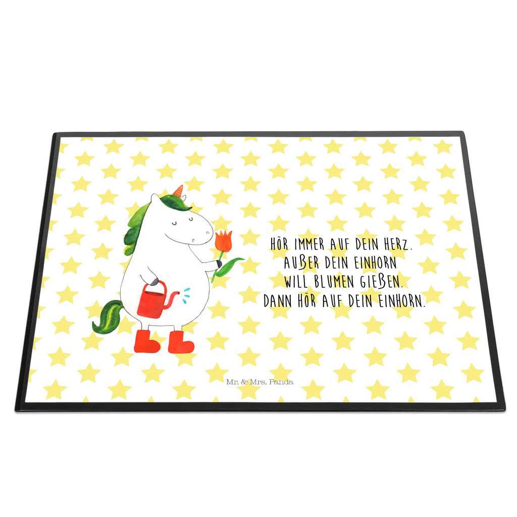 Schreibtischunterlage Einhorn Gärtner Büroartikel, Schreibwaren, Schreibtisch Unterlagen, Schreibunterlage, Schreibtischauflage, Bürobedarf, Schreibtischunterlage Groß, Einhorn, Einhörner, Einhorn Deko, Unicorn, Freundin, Luftballon, Garten, Lebenslust, Blume, Freude, Giesskanne, Gießkanne, Stiefel