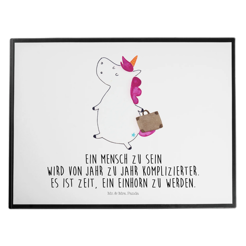 Schreibtischunterlage Einhorn Koffer Schreibwaren, Schreibtischauflage, Büroartikel, Schreibunterlage, Schreibtischunterlage Groß, Bürobedarf, Schreibtisch Unterlagen, Einhorn, Einhörner, Einhorn Deko, Unicorn, unicorn, Erwachsen, Kind, Gepäck, Abenteuer, Verreisen, Koffer, albern, Spaß, witzig, Reise, lustig