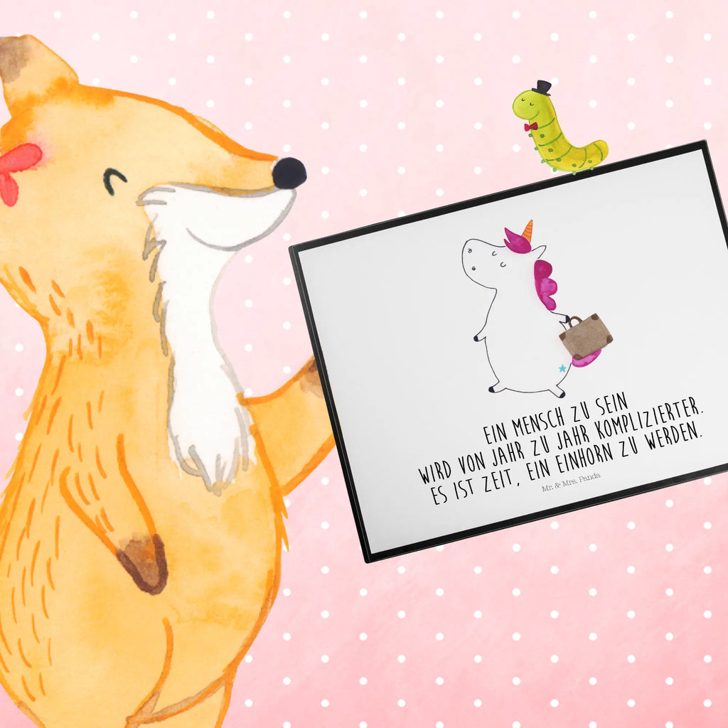 Schreibtischunterlage Einhorn Koffer Schreibwaren, Schreibtischauflage, Büroartikel, Schreibunterlage, Schreibtischunterlage Groß, Bürobedarf, Schreibtisch Unterlagen, Einhorn, Einhörner, Einhorn Deko, Unicorn, unicorn, Erwachsen, Kind, Gepäck, Abenteuer, Verreisen, Koffer, albern, Spaß, witzig, Reise, lustig