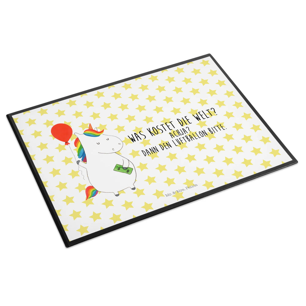 Schreibtischunterlage Einhorn Luftballon Schreibtisch Unterlagen, Schreibtischauflage, Bürobedarf, Büroartikel, Schreibwaren, Schreibtischunterlage Groß, Schreibunterlage, Einhorn, Einhörner, Einhorn Deko, Unicorn, Lebenslust, Geschenk, Luftballon, Geld, Freude, Freundin