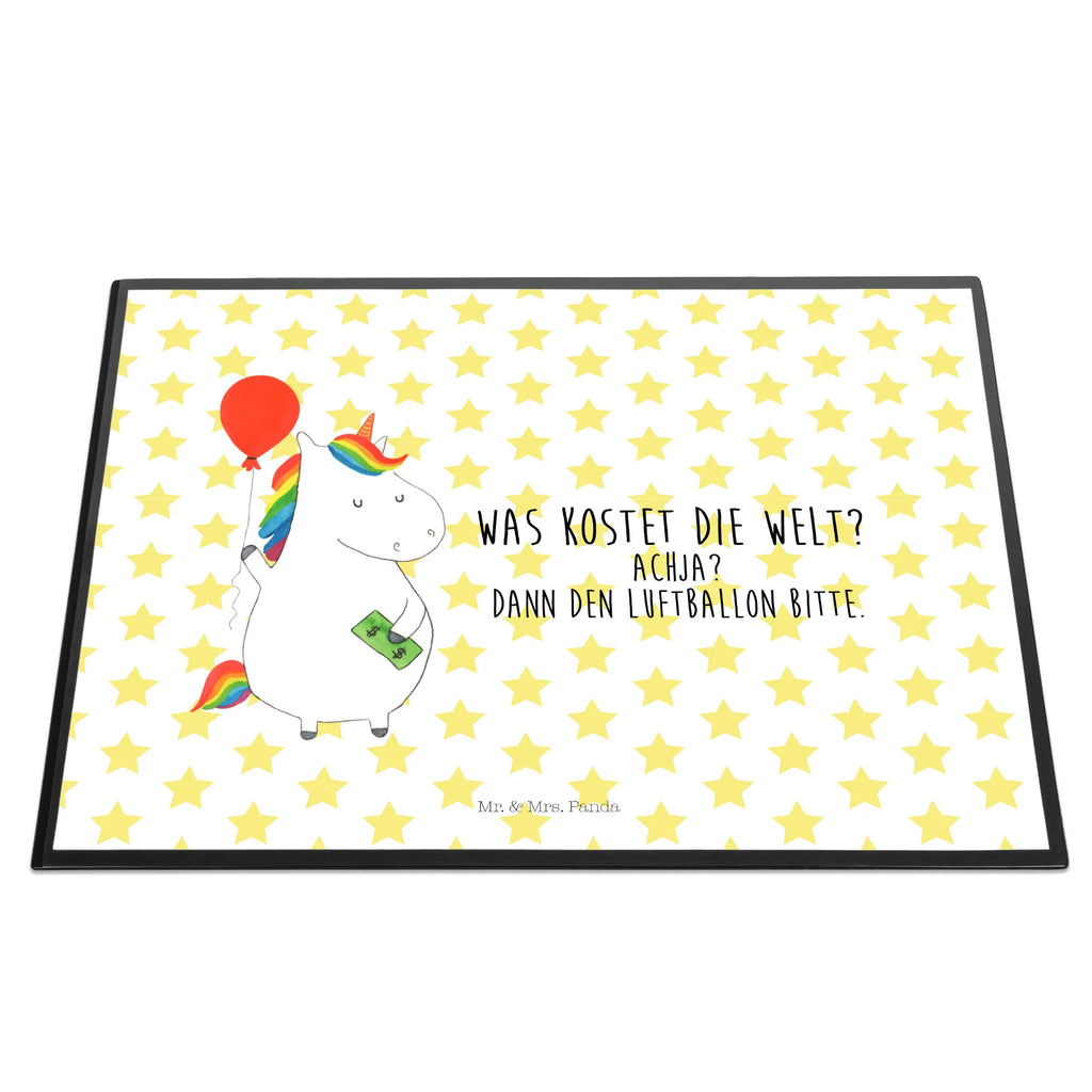 Schreibtischunterlage Einhorn Luftballon Schreibtisch Unterlagen, Schreibtischauflage, Bürobedarf, Büroartikel, Schreibwaren, Schreibtischunterlage Groß, Schreibunterlage, Einhorn, Einhörner, Einhorn Deko, Unicorn, Lebenslust, Geschenk, Luftballon, Geld, Freude, Freundin