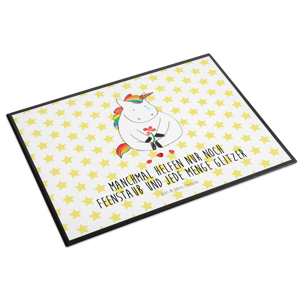 Desk pad unicorn Sad children, girl, office, underlay, Desk pad, desk, unicorn, unicorns, flower, love, friends, consoling, greeting card, Unicorn, grief, Friendship, glitter