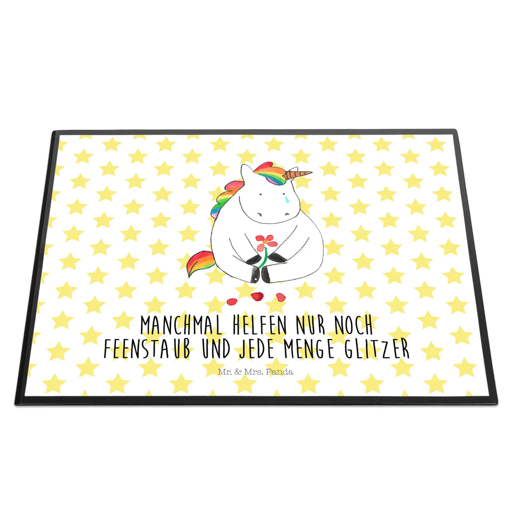 Desk pad unicorn Sad children, girl, office, underlay, Desk pad, desk, unicorn, unicorns, flower, love, friends, consoling, greeting card, Unicorn, grief, Friendship, glitter