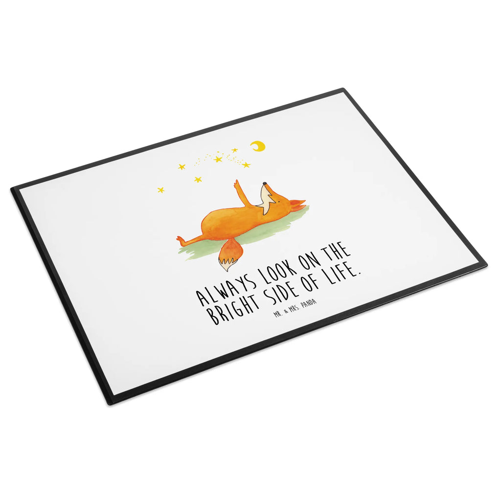 Schreibtischunterlage Fuchs Sterne Büroartikel, Schreibtischunterlage Groß, Schreibunterlage, Schreibtischauflage, Bürobedarf, Schreibtisch Unterlagen, Schreibwaren, Fuchs, Spruch positiv, Always Look on the Bright Side of Life, Füchse, tröstende Worte, Romantik, Spruch schön