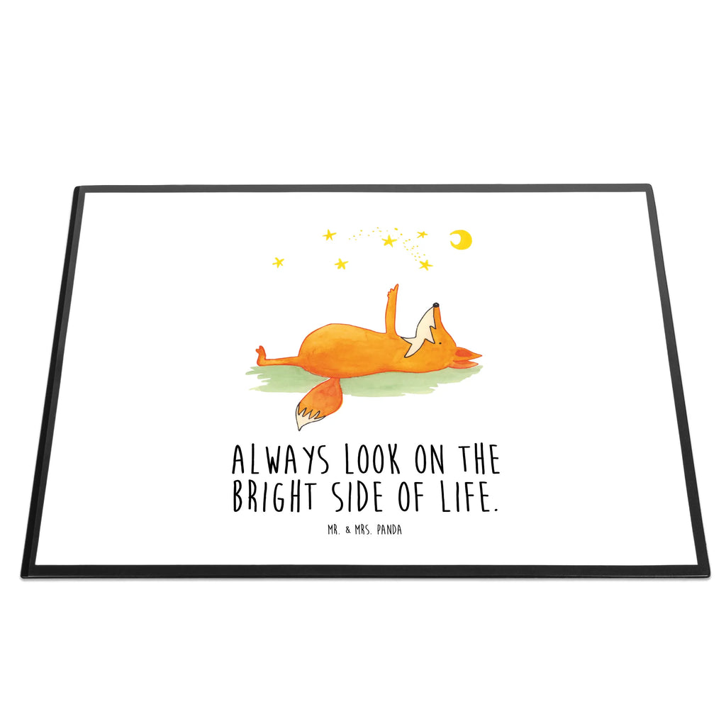 Schreibtischunterlage Fuchs Sterne Büroartikel, Schreibtischunterlage Groß, Schreibunterlage, Schreibtischauflage, Bürobedarf, Schreibtisch Unterlagen, Schreibwaren, Fuchs, Spruch positiv, Always Look on the Bright Side of Life, Füchse, tröstende Worte, Romantik, Spruch schön