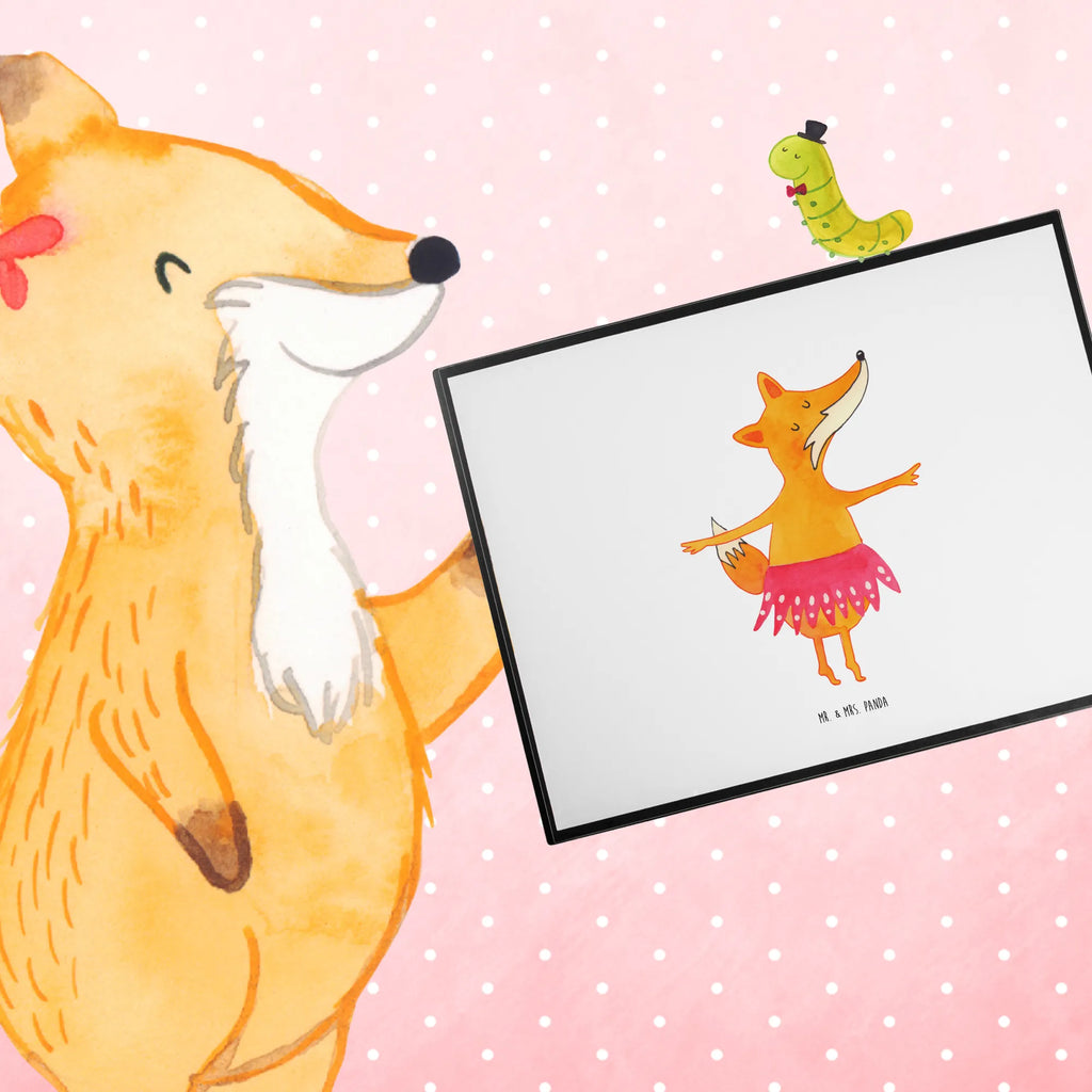Schreibtischunterlage Fuchs Ballerina Schreibtisch Unterlagen, Schreibwaren, Schreibtischauflage, Bürobedarf, Schreibunterlage, Büroartikel, Schreibtischunterlage Groß, Fuchs, Party, Füchsin, Tanzen, Tänzerin, Füchse, Ballerina, Einladung, Fuchs Spruch, Ballett, Geburtstag