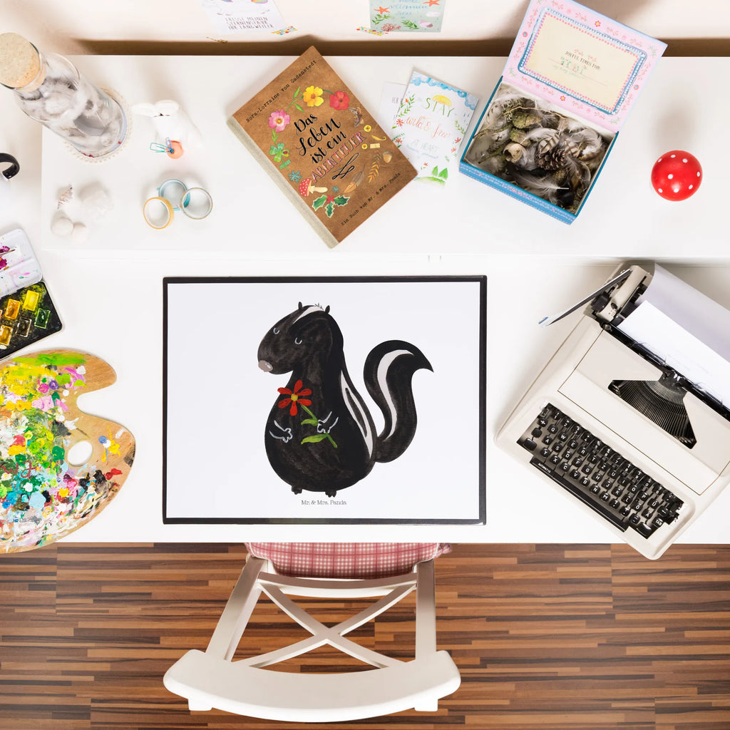 Podkładka na biurko skunks kwiat Stinktier, Skunk