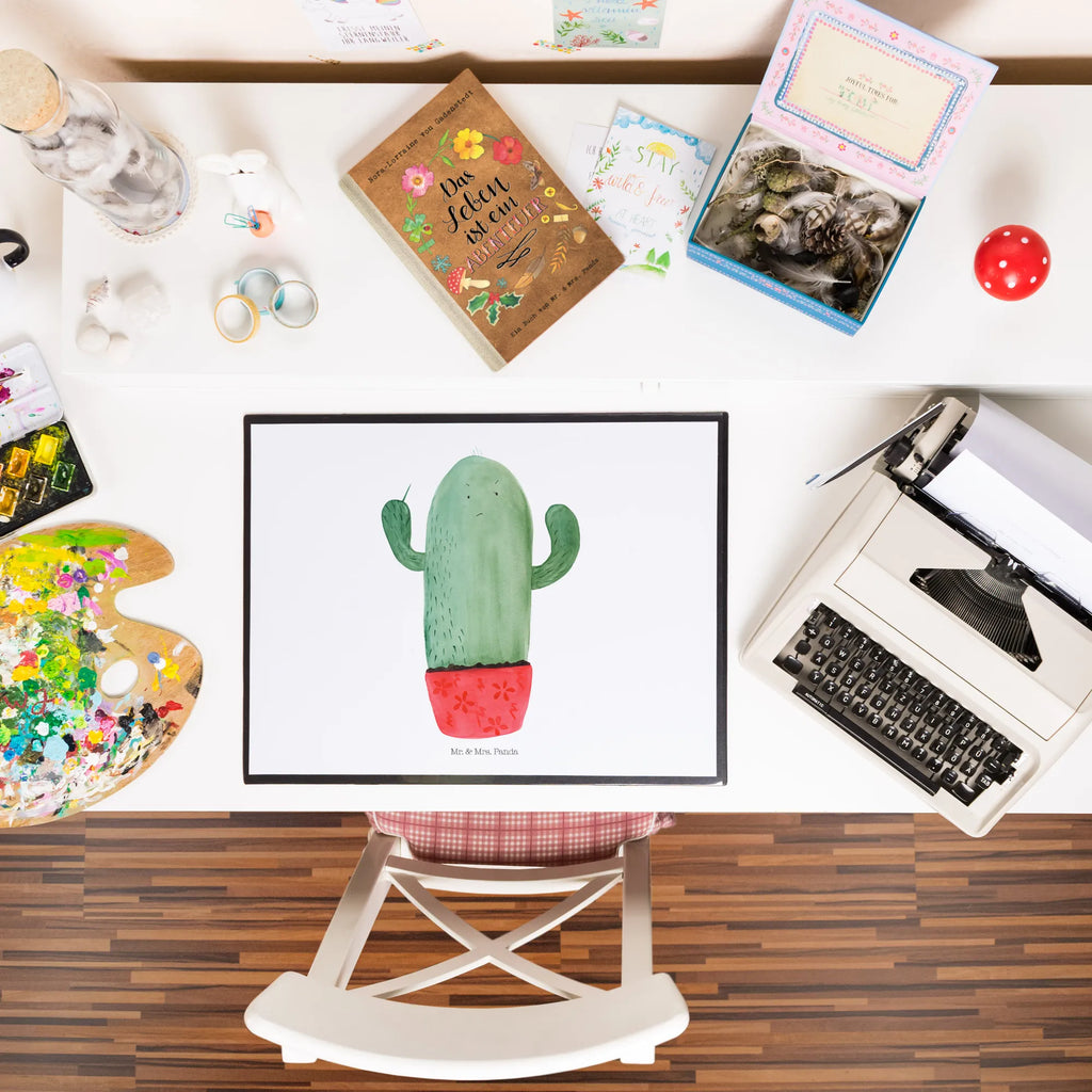 Desk pad cactus Fury underlay, children, office, girl, Desk pad, desk, cactus, cactuses, plants, cactus plant, small green cactus, annoy, school, colleague, boss, office life, angry