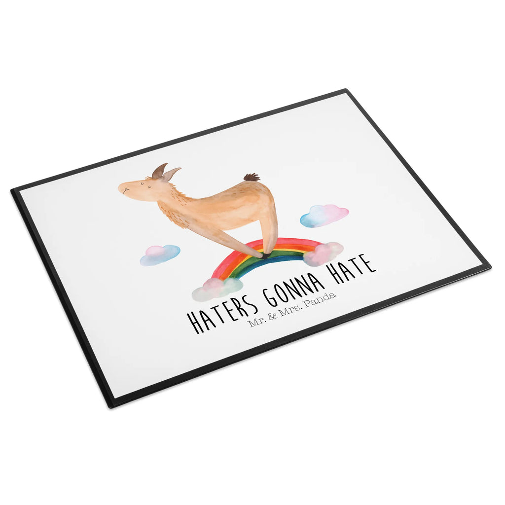 Schreibtischunterlage Lama Regenbogen Büroartikel, Schreibunterlage, Schreibtischunterlage Groß, Schreibtisch Unterlagen, Schreibwaren, Schreibtischauflage, Bürobedarf, Lama, Alpaka, Selbstständig, Lamas, Wolkenland, Freiheit, Außenseiter, Abi, Schule, Haters gonna hate, Hobby, Regenbogen, Haters