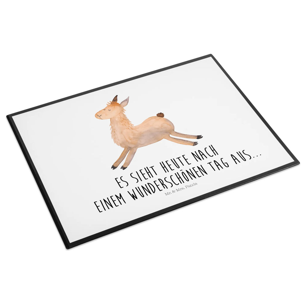 Schreibtischunterlage Lama Springen Schreibtischauflage, Schreibwaren, Schreibunterlage, Bürobedarf, Schreibtisch Unterlagen, Büroartikel, Schreibtischunterlage Groß, Lama, Alpaka, Neustart, Start, Lieblingstag, fröhlich, Glück, Lamas, guten Morgen, Prüfung, Happy day, Freundin, Liebeskummer, Abitur