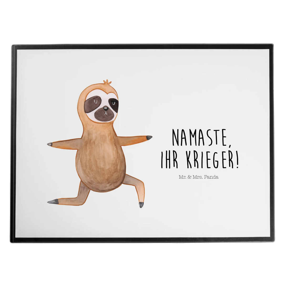 Desk pad sloth yoga trend animal, lazy, warrior, yoga exercises, favorite animal