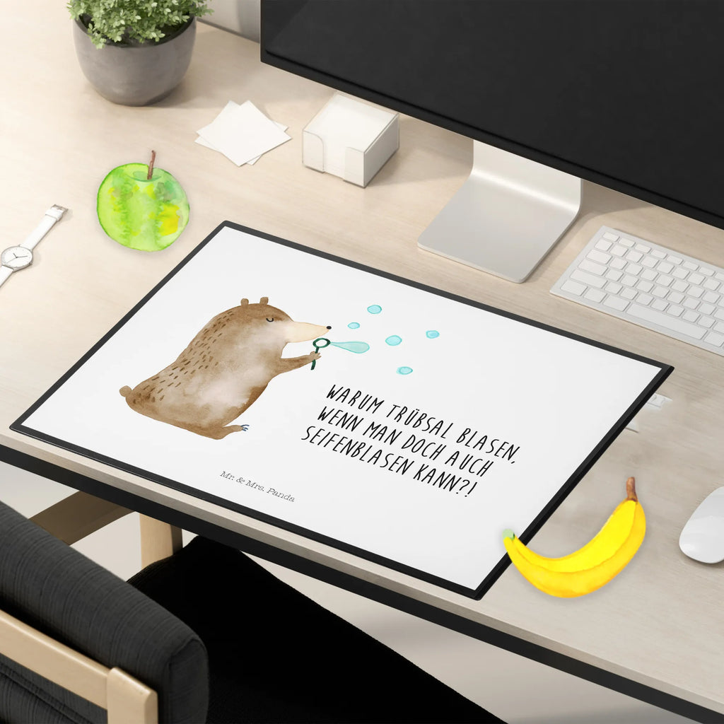 Schreibtischunterlage Bär Seifenblasen Büroartikel, Bürobedarf, Schreibtischauflage, Schreibunterlage, Schreibwaren, Schreibtischunterlage Groß, Schreibtisch Unterlagen, Bär, Teddy, Teddybär, Seifenblasen Bär Lustig Sein Glücklich Traurig Happy