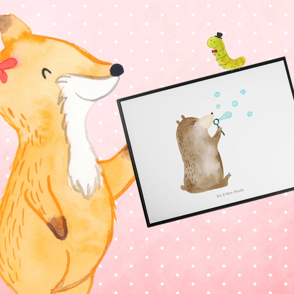 Schreibtischunterlage Bär Seifenblasen Büroartikel, Bürobedarf, Schreibtischauflage, Schreibunterlage, Schreibwaren, Schreibtischunterlage Groß, Schreibtisch Unterlagen, Bär, Teddy, Teddybär, Seifenblasen Bär Lustig Sein Glücklich Traurig Happy