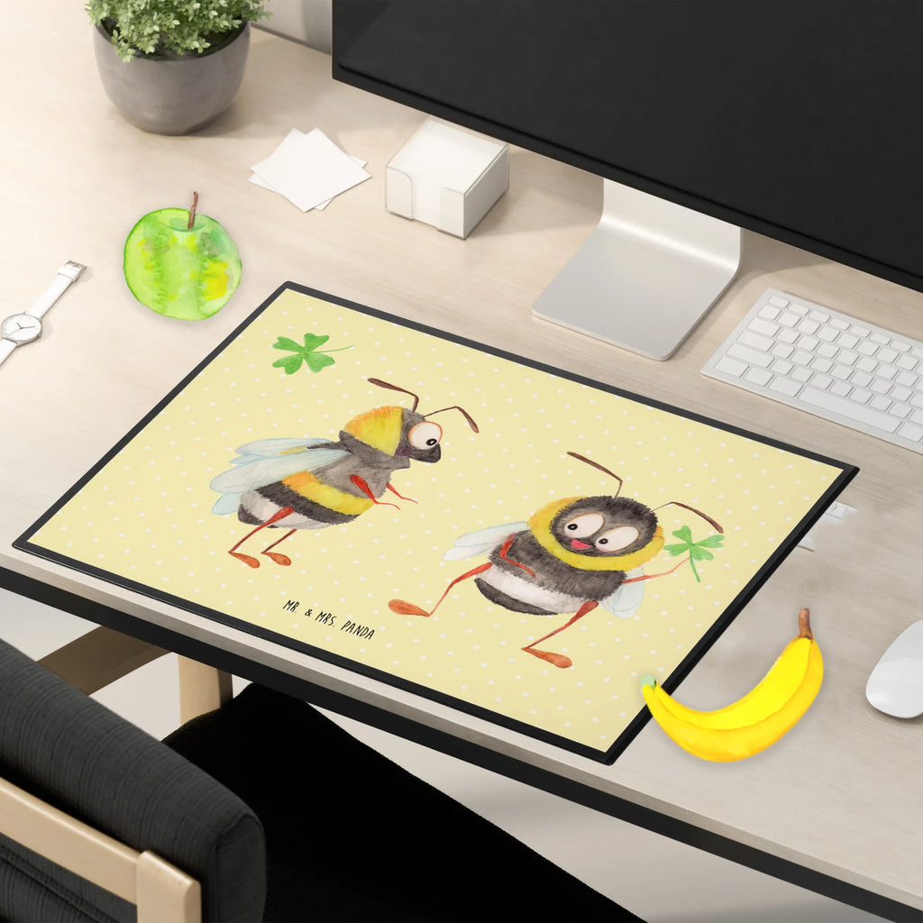 Desk pad bumblebees shamrock desk, office, children, Desk pad, girl, underlay, small animals, cute, funny, cute animal motives, hand drawn, small world, funny sayings, good mood, happy, gifts, gift ideas, special gifts, animal lover, card, saying positive, saying happy, bee, saying beautiful, be happy, bumblebee, become happy, bee decoration