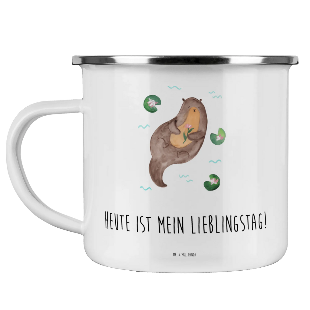 Kempingowy kubek emaliowany wydra lilia wodna metallbecher, Tasse Emaille, Blechtasse, Emaille Tasse, Trinkbecher, Teetasse, Kaffeebecher, Campingbecher, Reisebecher, Metalltasse, becher emaille, Campingtasse, wanderbecher, Emaille Becher, Teebecher, reisetasse, wandertasse, Pott, emaillebecher, blechbecher, Emailletasse, Becher, Kaffeetasse, Tasse, Otter, Seeotter, Fischotter, Otter Seeotter See Otter