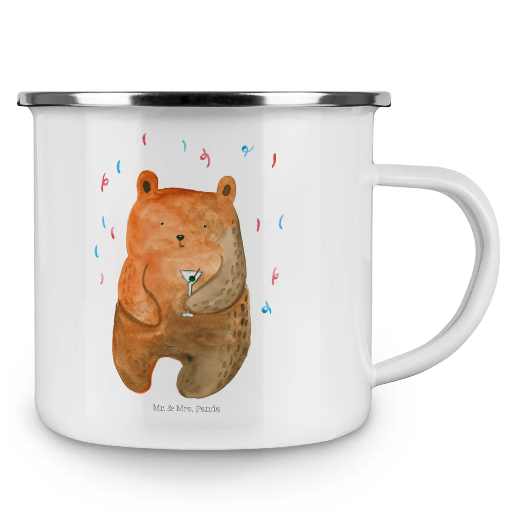 Kempingowy kubek emaliowany Niedźwiedź Impreza Niedźwiedź, Miś, Pluszowy miś